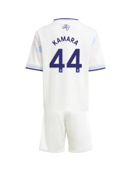 Billige Aston Villa Boubacar Kamara #44 Tredjedraktsett Barn 2025-26 Kortermet (+ Korte bukser)